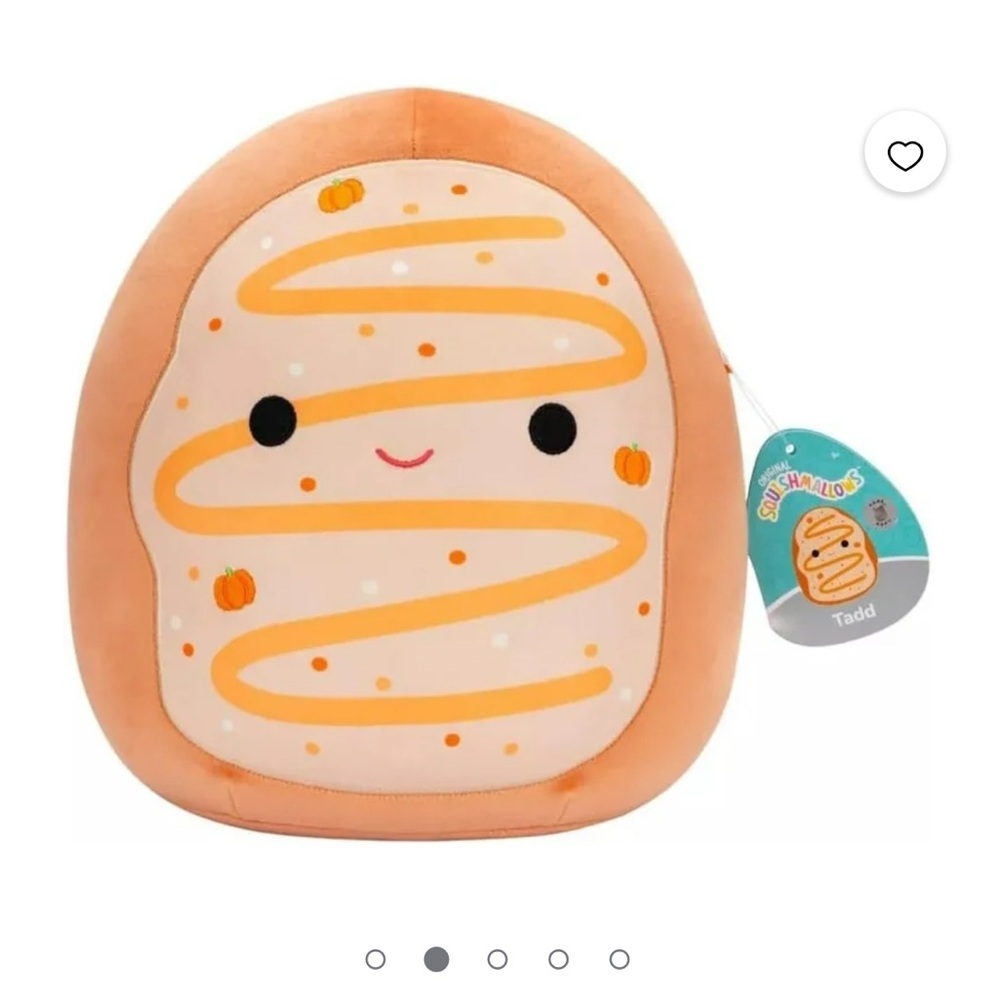 NWT Rare Squishmallow Tadd the Frosted Pumpkin Donut
